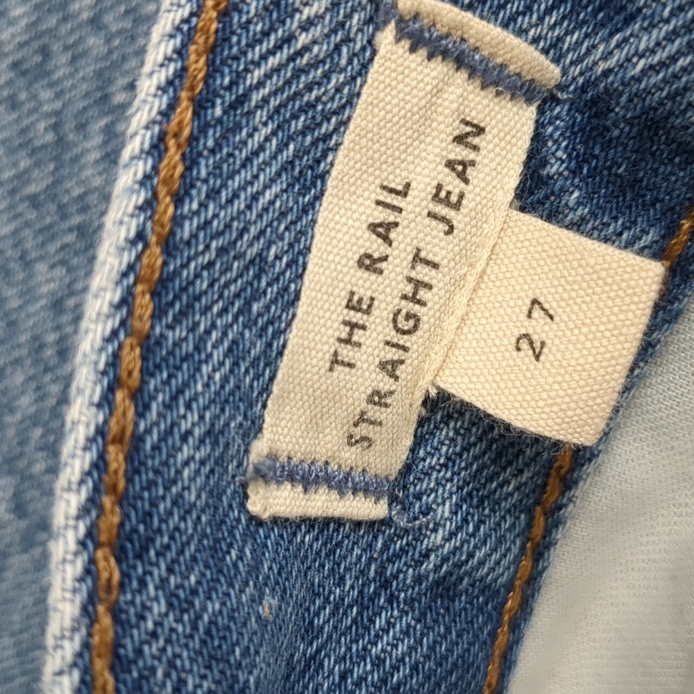 Madewell Rail Straight High Rise Jean Sz 27 Inseam 33" - Picture 10 of 16